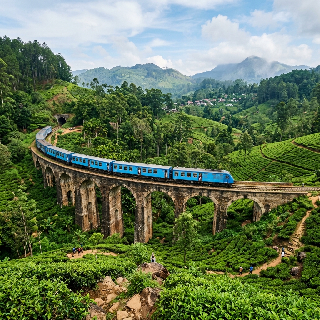 Nine Arches Demodara Bridge Ella Sri Lanka