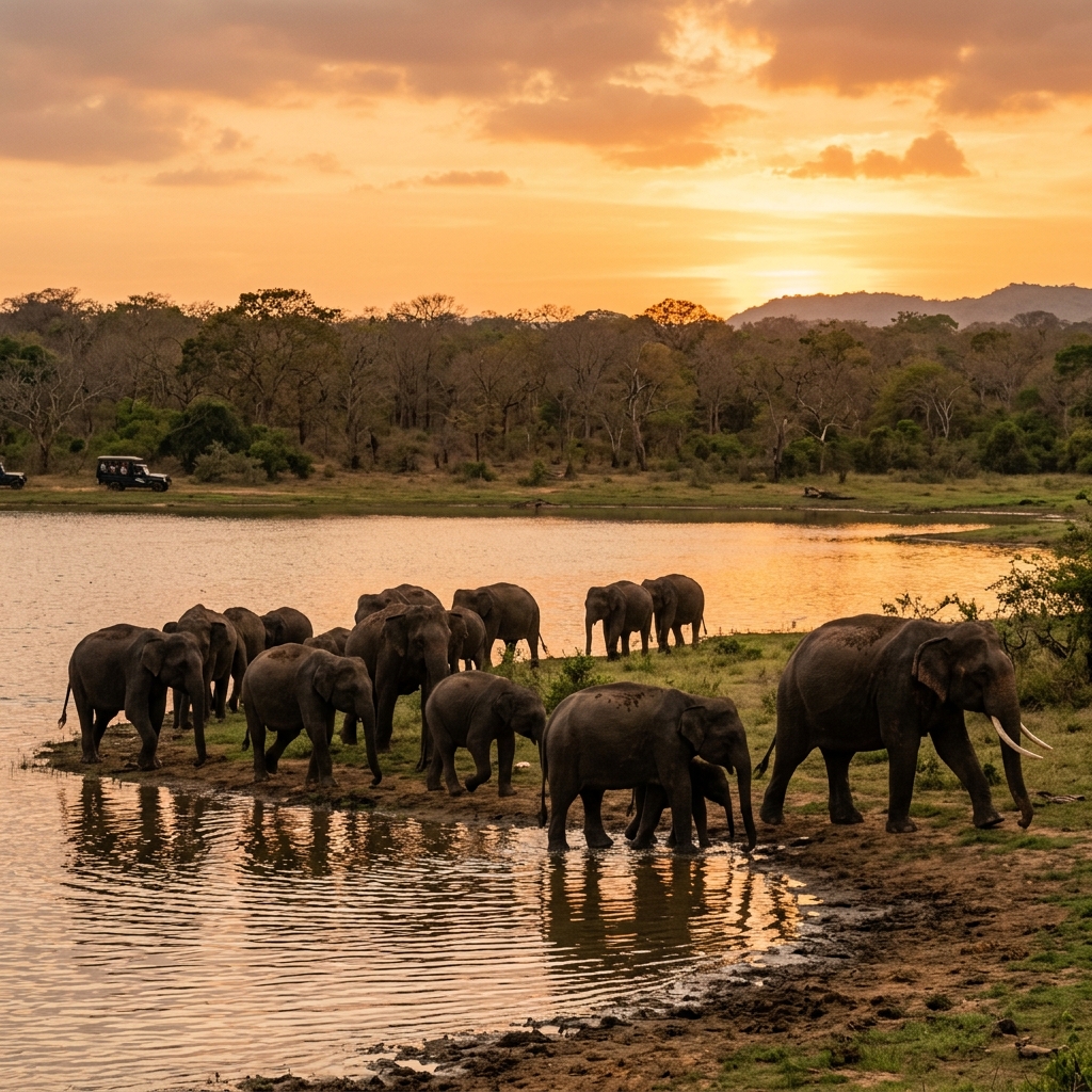Wild Elephant Safari Sri Lanka